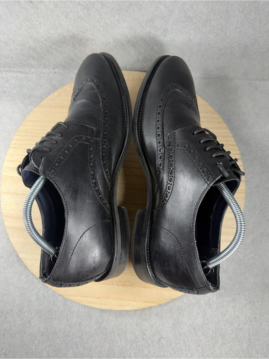 Cole Haan Men’s 10 M Black Leather Wingtip Derby Oxford Dress Shoes Brogue main image 4